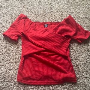 shein red top